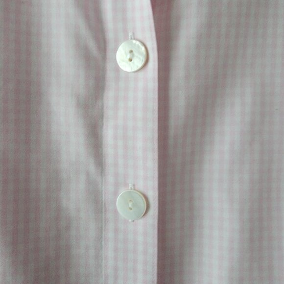 Foxcroft Women's Fitted Pink/White Checked Shirt NWOT Size 12 - Picture 4 of 13
